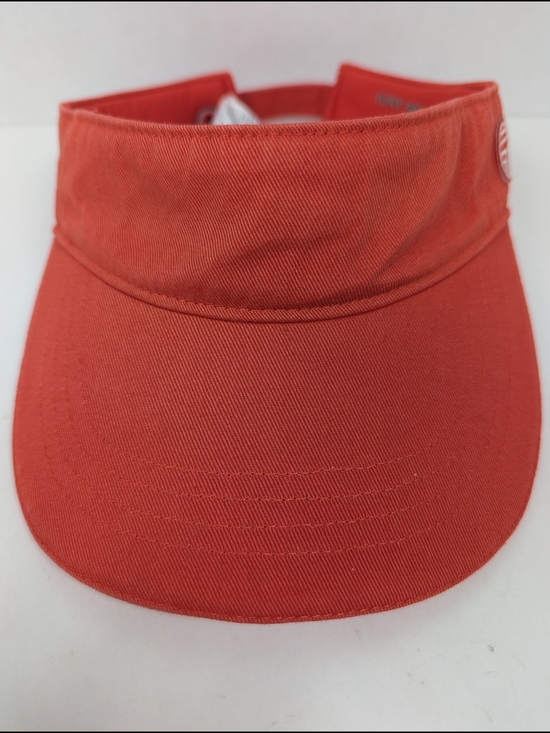 Tory Burch Sport Performance Burnt Orange Red Adjustable Visor Tennis Golf - Picture 4 of 13